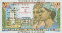 Gallery image for Reunion p54a: 500 Nouveaux Francs